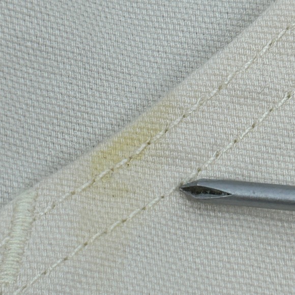 Carhartt Relaxed Fit Bomber Jacket Women's L Cream Full Zip Rugged Flex - Picture 3 of 11